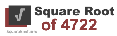 Square Root of 4722 Square Root of 4722