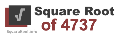 Square Root of 4737 Square Root of 4737