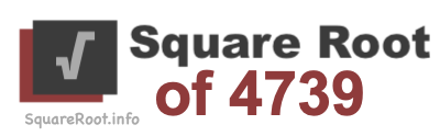 Square Root of 4739 Square Root of 4739