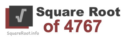 Square Root of 4767