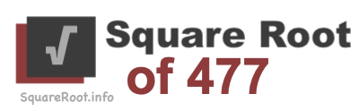 Square Root of 477