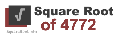 Square Root of 4772