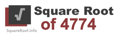Square Root of 4774