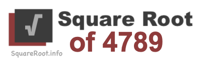 Square Root of 4789