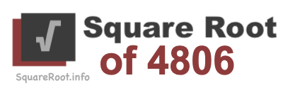 Square Root of 4806 Square Root of 4806