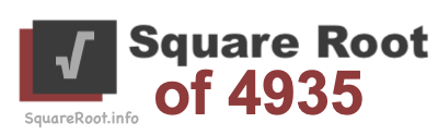 Square Root of 4935