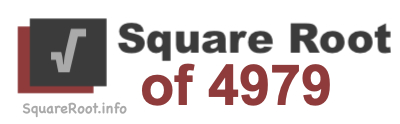Square Root of 4979 Square Root of 4979