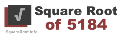 Square Root of 5184 Square Root of 5184