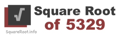 Square Root of 5329 Square Root of 5329