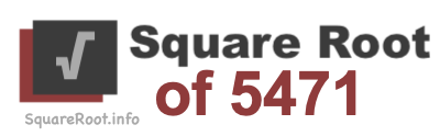 Square Root of 5471 Square Root of 5471