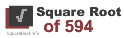 Square Root of 594