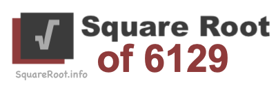 Square Root of 6129