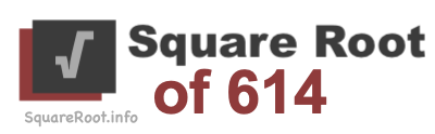 Square Root of 614