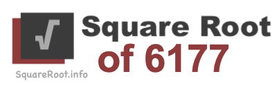 Square Root of 6177 Square Root of 6177