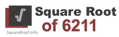 Square Root of 6211 Square Root of 6211