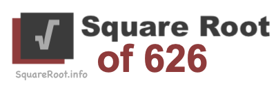 Square Root of 626