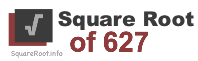 Square Root of 627