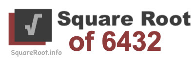 Square Root of 6432