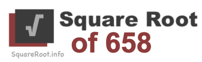 Square Root of 658