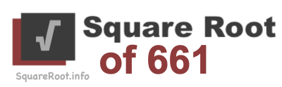 Square Root of 661