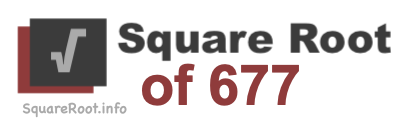 Square Root of 677