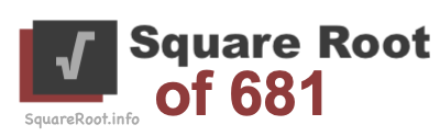 Square Root of 681