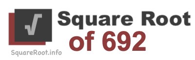 Square Root of 692