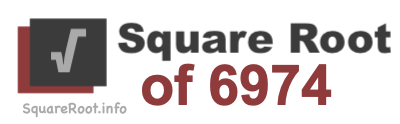 Square Root of 6974