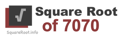 Square Root of 7070