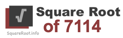 Square Root of 7114
