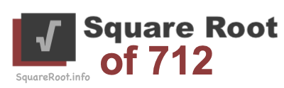 Square Root of 712