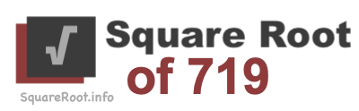 Square Root of 719