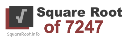 Square Root of 7247 Square Root of 7247