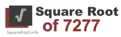 Square Root of 7277