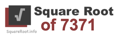 Square Root of 7371