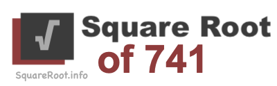 Square Root of 741