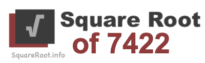 Square Root of 7422 Square Root of 7422