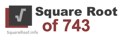 Square Root of 743