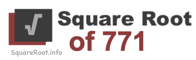 Square Root of 771