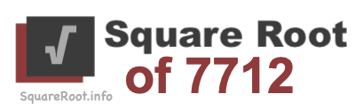 Square Root of 7712 Square Root of 7712