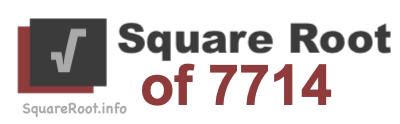 Square Root of 7714 Square Root of 7714