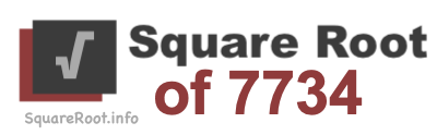 Square Root of 7734 Square Root of 7734