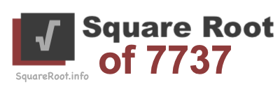 Square Root of 7737 Square Root of 7737