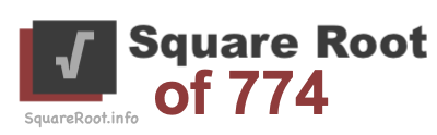 Square Root of 774