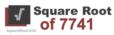 Square Root of 7741 Square Root of 7741