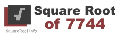 Square Root of 7744 Square Root of 7744