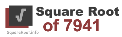 Square Root of 7941