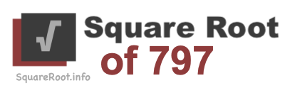 Square Root of 797