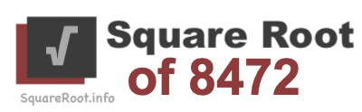 Square Root of 8472