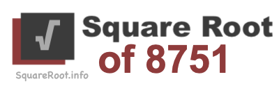 Square Root of 8751 Square Root of 8751